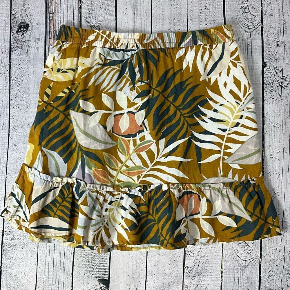 C&C California 100% Linen Skirt